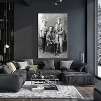 Old West Cowboy Trio Heritage Poster Wall Art Decor PosterGoat