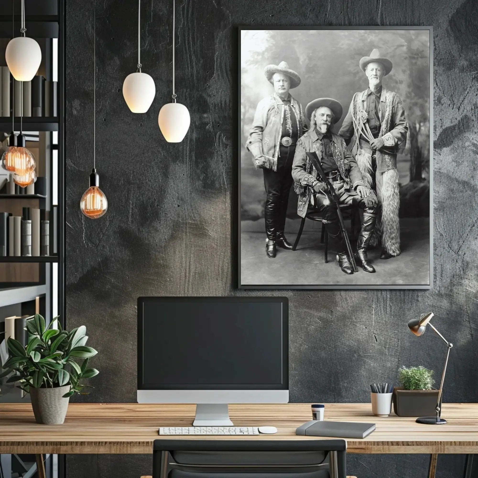 Old West Cowboy Trio Heritage Poster Wall Art Decor PosterGoat