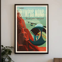 Olympus Mons Space Tourism Adventure Poster PosterGoat