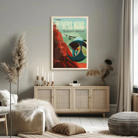 Olympus Mons Space Tourism Adventure Poster PosterGoat