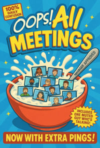 Oops! All Meetings Pop Culture Poster PosterGoat