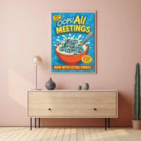 Oops! All Meetings Pop Culture Poster PosterGoat