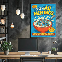 Oops! All Meetings Pop Culture Poster PosterGoat