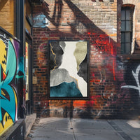 Organic Shapes Collage in Earthy Tones Abstract or Artistic Poster PosterGoat