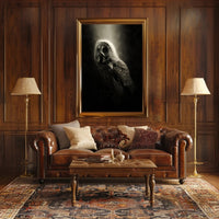 Owl Photorealistic Nocturnal Art Animal Poster PosterGoat