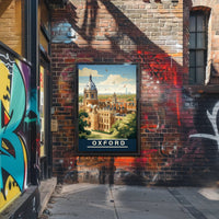 Oxford's Charm Captured: Vintage Travel Poster PosterGoat