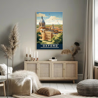 Oxford's Charm Captured: Vintage Travel Poster PosterGoat