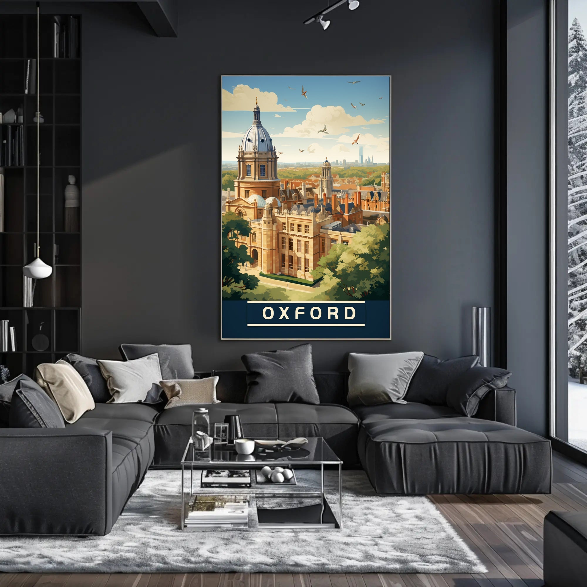 Oxford's Charm Captured: Vintage Travel Poster PosterGoat