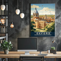 Oxford's Charm Captured: Vintage Travel Poster PosterGoat