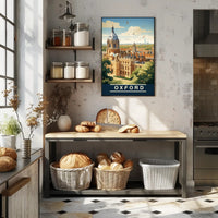 Oxford's Charm Captured: Vintage Travel Poster PosterGoat