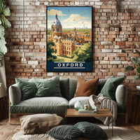 Oxford's Charm Captured: Vintage Travel Poster PosterGoat