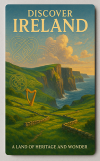 Irish Landscapes: Cliffs and Culture Heritage Trading Card