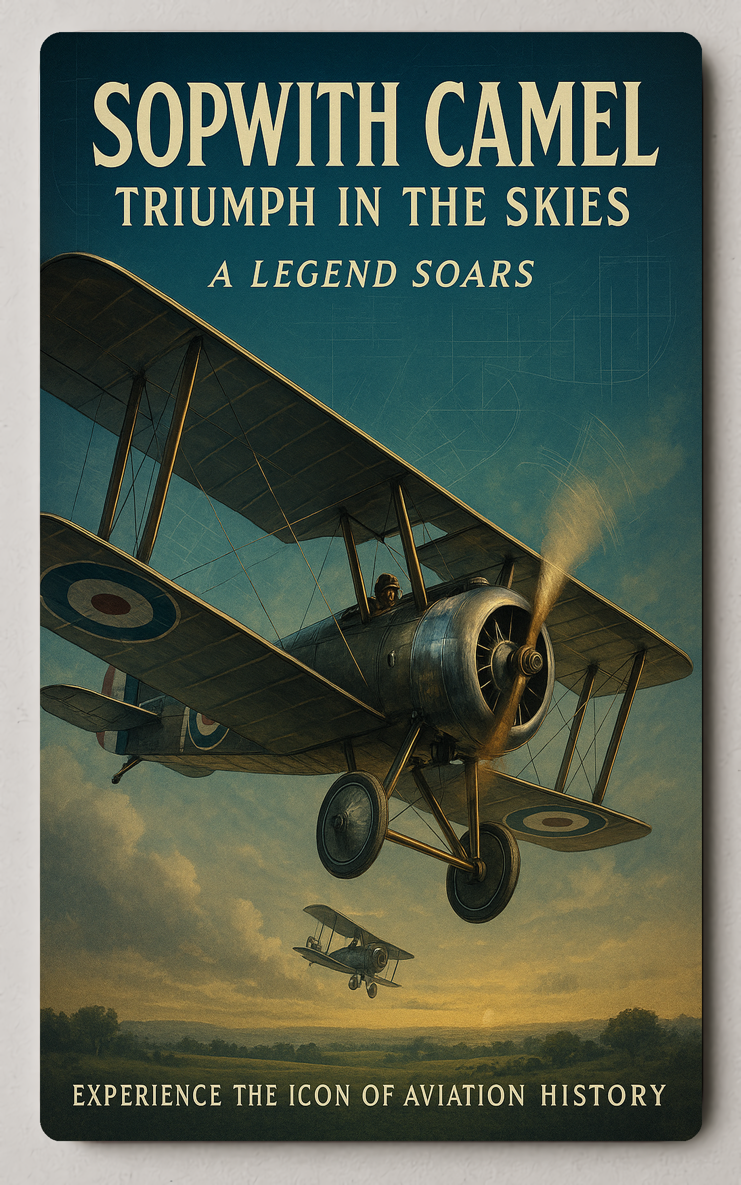 Sopwith Camel Triumph Vintage Aviation Historical or Presidential Trading Card