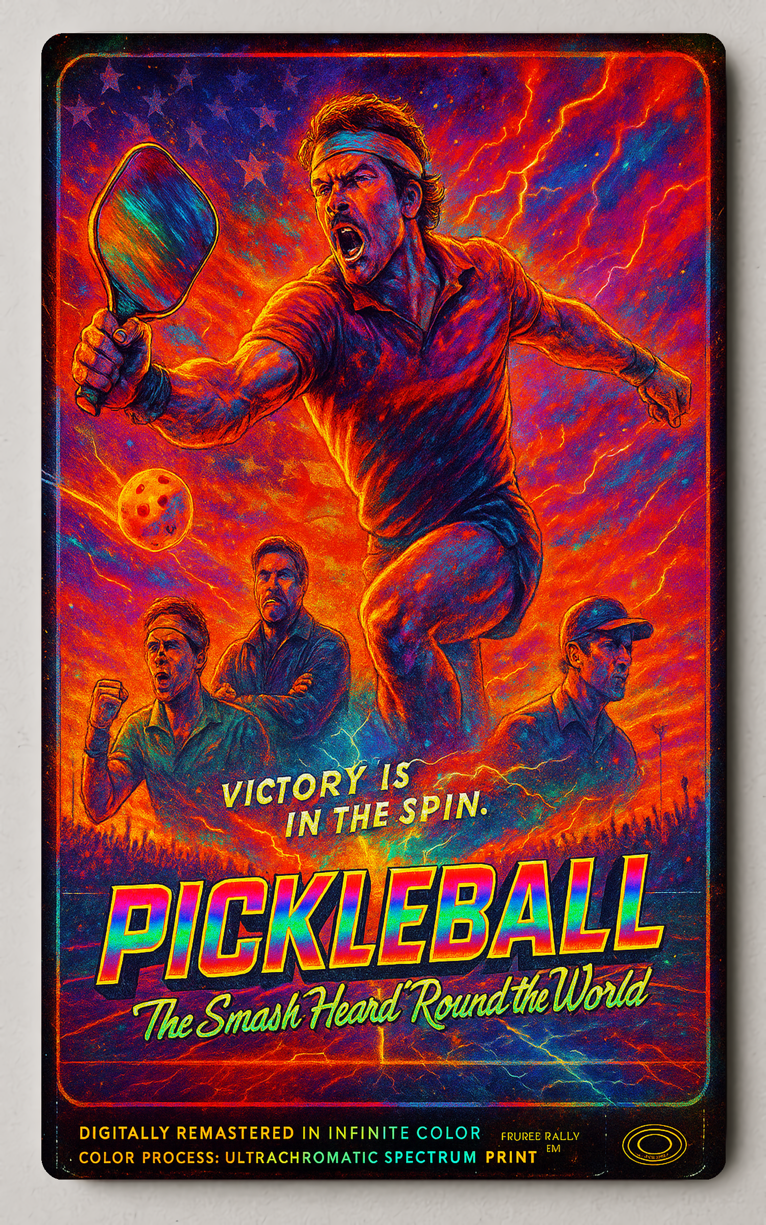 Pickleball The Smash Heard 'Round the World Trading Card PosterGoats