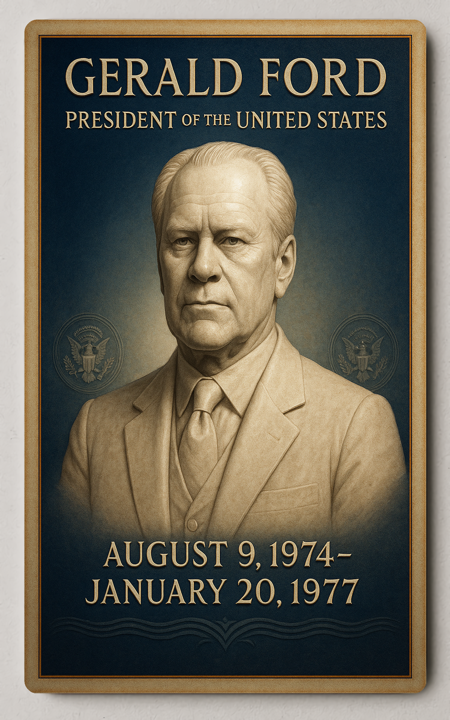 Gerald Ford President of the United States Trading Card PosterGoats