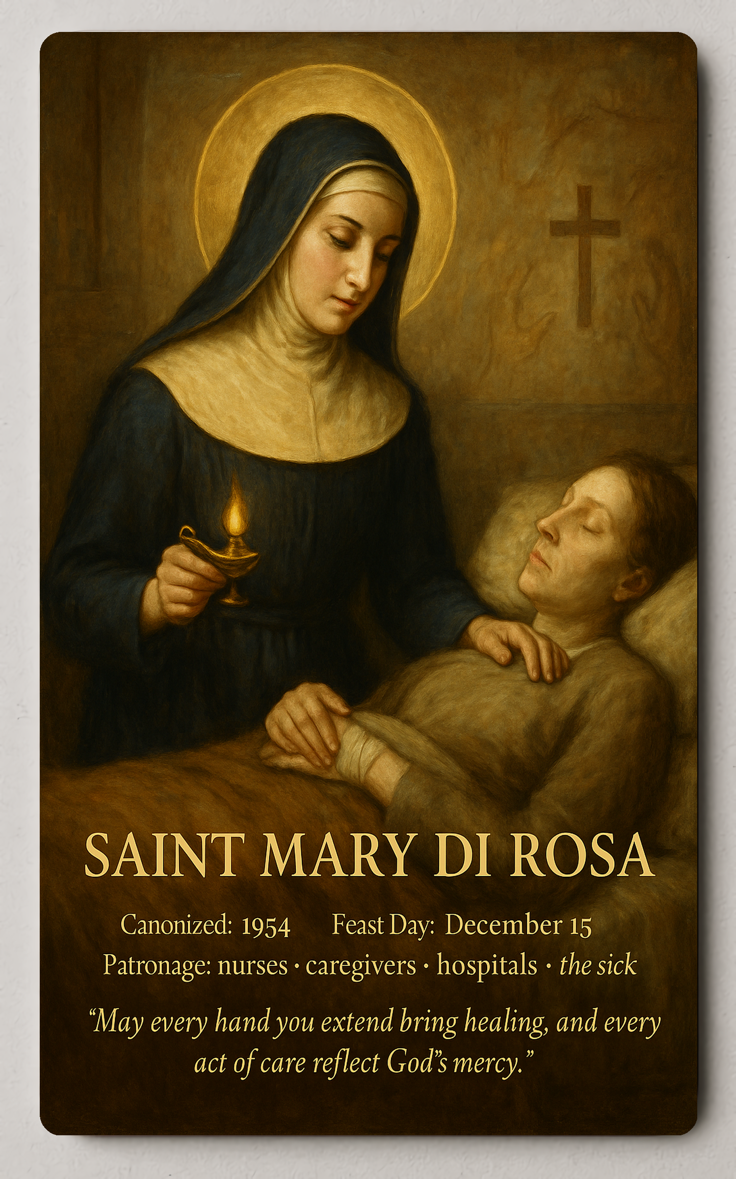 Saint Mary di Rosa Trading Card PosterGoat