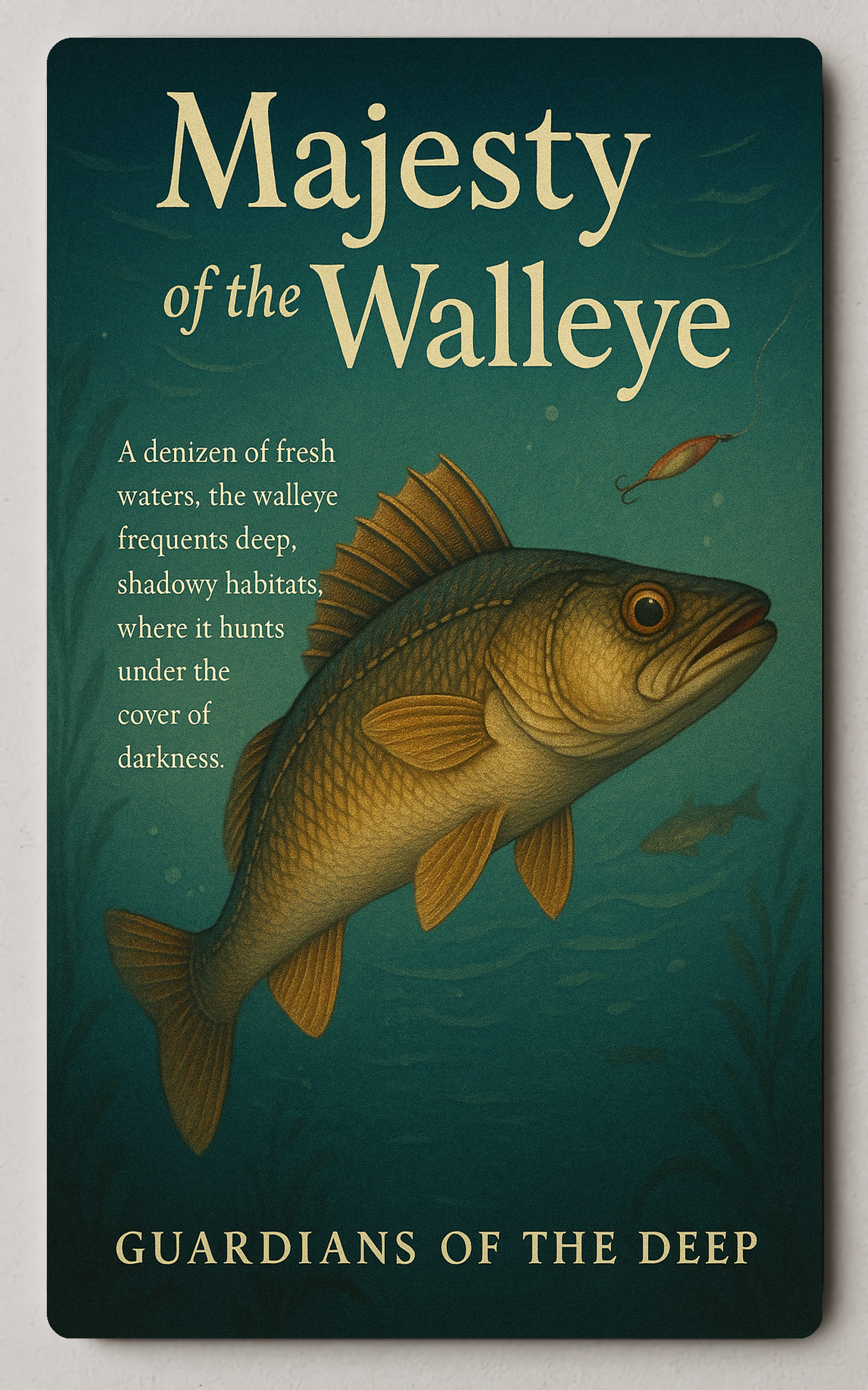 Guardians of the Deep Walleye Animal Trading Card