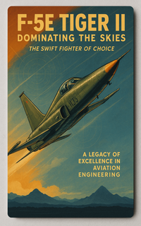 F-5E Tiger II Fighter Jet Vintage Military Recruitment Trading Card PosterGoat