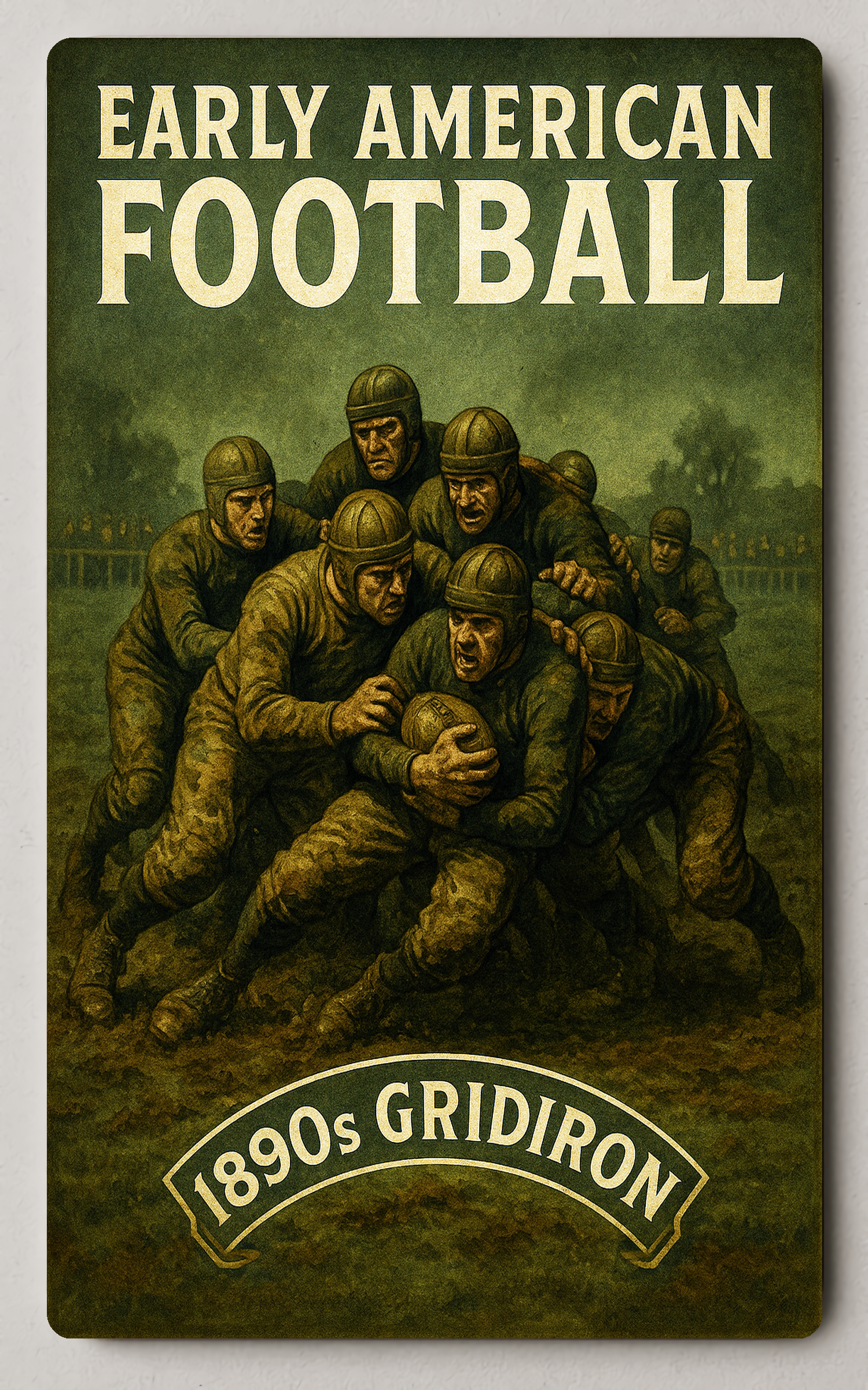 Early American Football 1890s Gridiron Poster PosterGoat