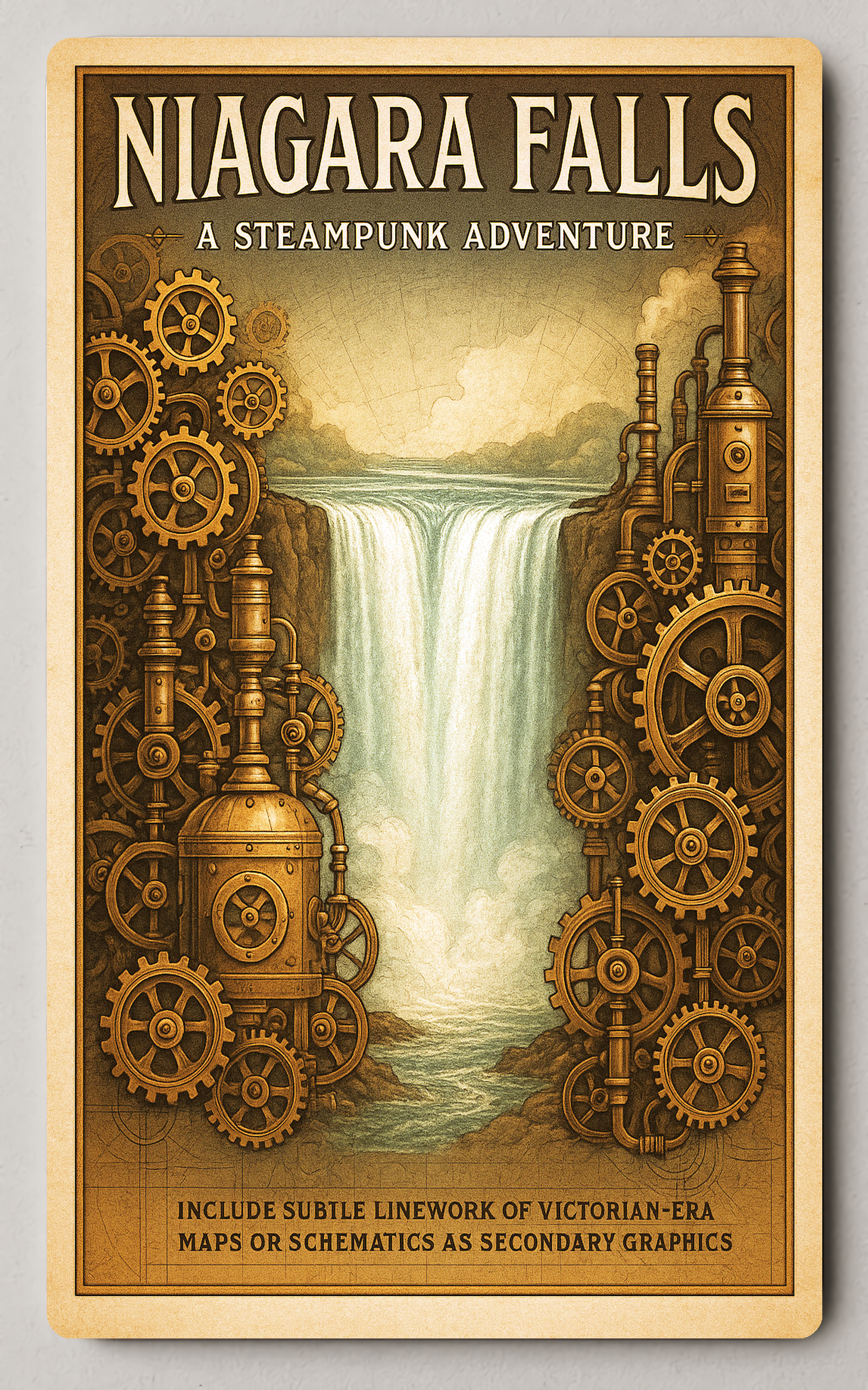 Niagara Falls A Steampunk Adventure Poster PosterGoat