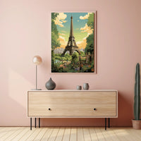 Paris Eiffel Tower Cityscape: Travel Poster PosterGoat