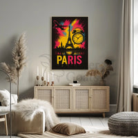 Parisian Dreamscape in Vibrant Colors Travel Poster PosterGoat