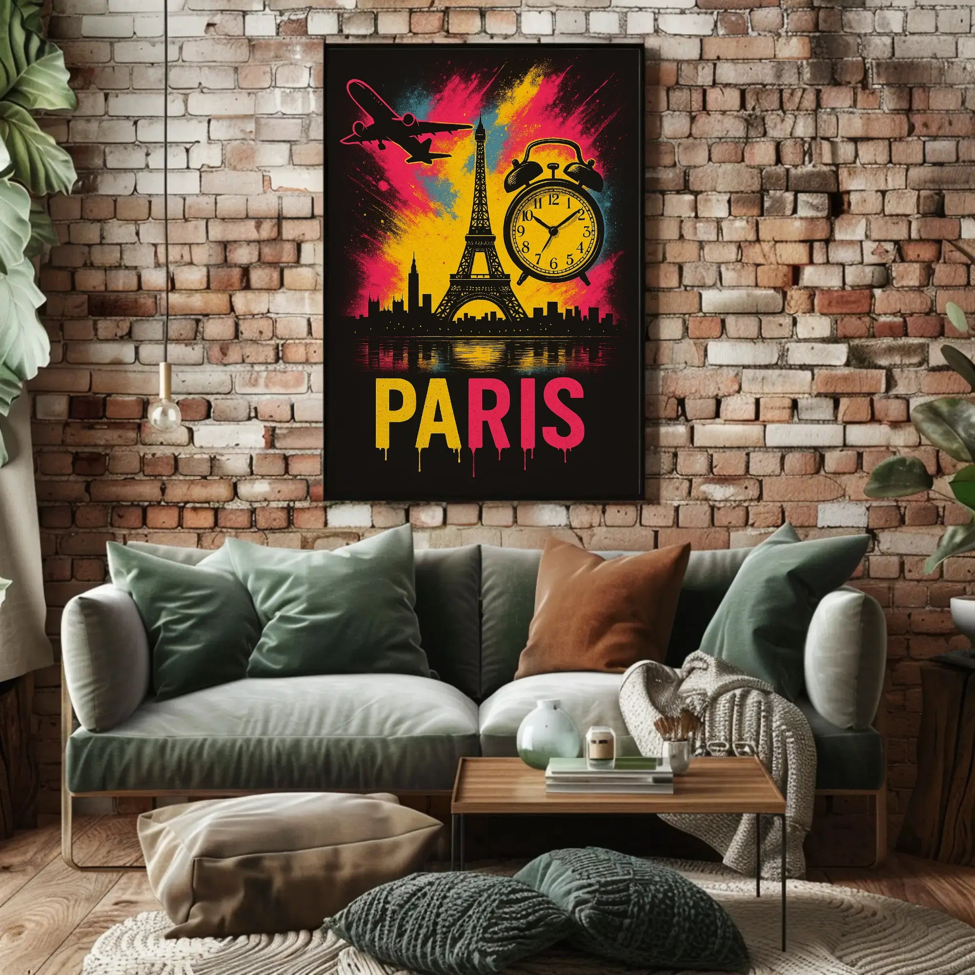 Parisian Dreamscape in Vibrant Colors Travel Poster PosterGoat