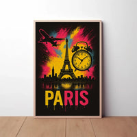 Parisian Dreamscape in Vibrant Colors Travel Poster PosterGoat