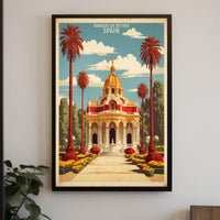 Parque de Retiro Vintage Travel Poster PosterGoat