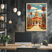 Parque de Retiro Vintage Travel Poster PosterGoat