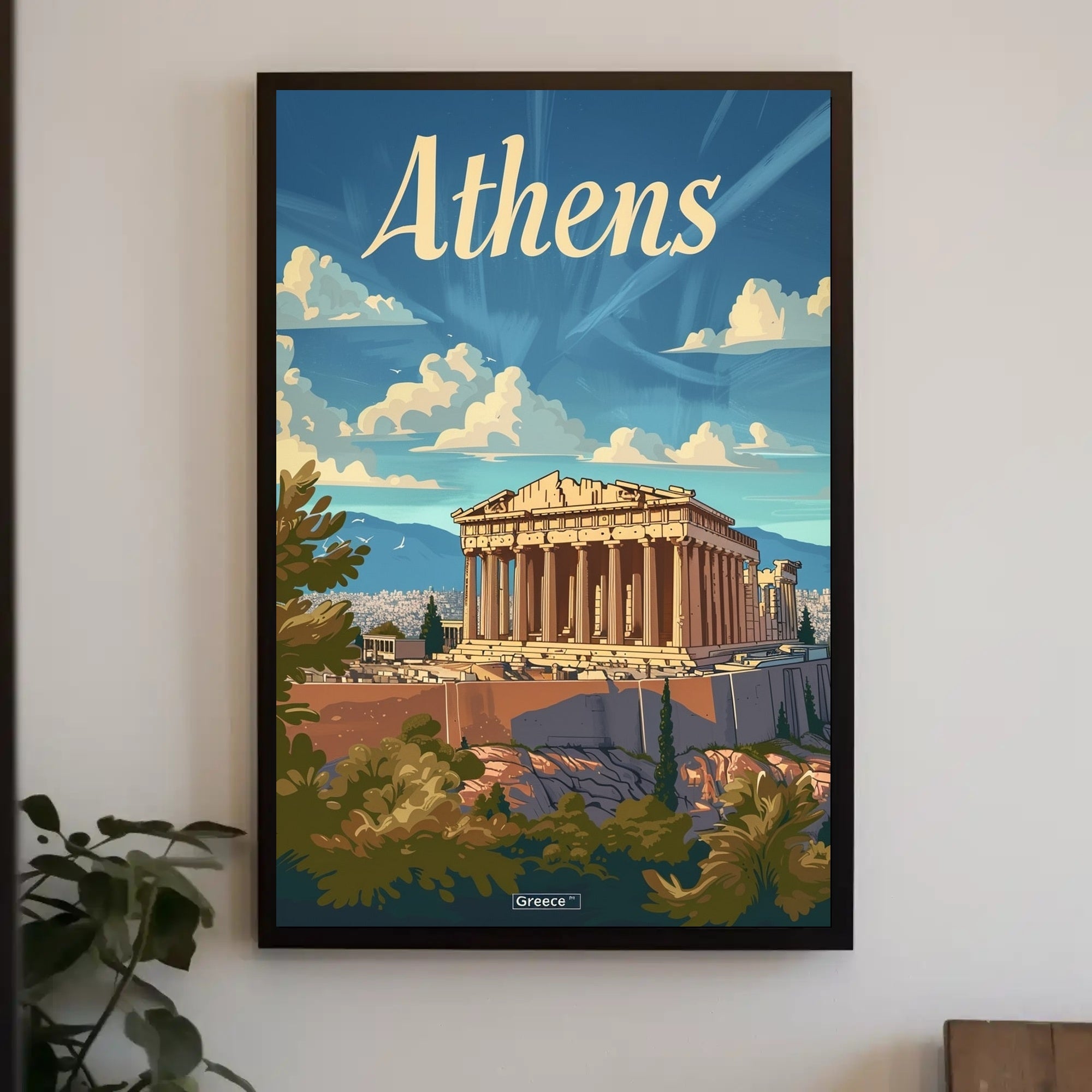 Parthenon at Sunset: Explore Greek Heritage with Cultural Poster PosterGoat