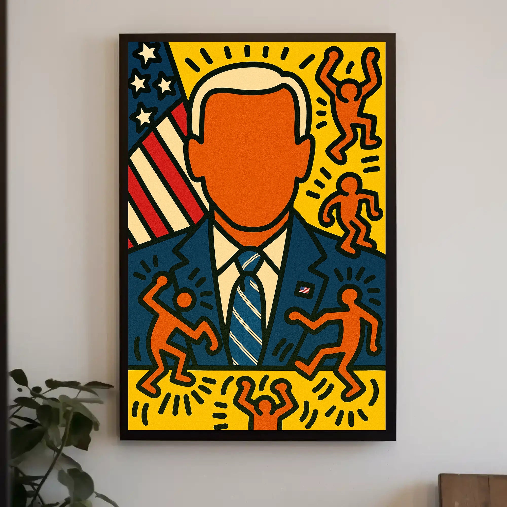 Patriotic Pop Art Portrait Poster PosterGoat
