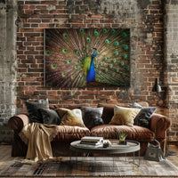 Peacock Beauty Vibrant Colors Animal Poster PosterGoat