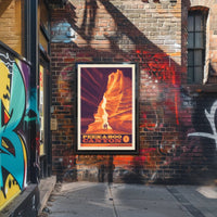 Peek-A-Boo Canyon Scenic Travel Adventure Poster PosterGoat