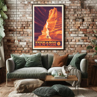 Peek-A-Boo Canyon Scenic Travel Adventure Poster PosterGoat