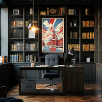 Perm Russia vintage winter cityscape propaganda poster PosterGoat