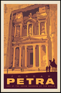 Petra Travel Poster: Vintage Adventure Awaits in Jordan PosterGoat
