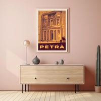 Petra Travel Poster: Vintage Adventure Awaits in Jordan PosterGoat