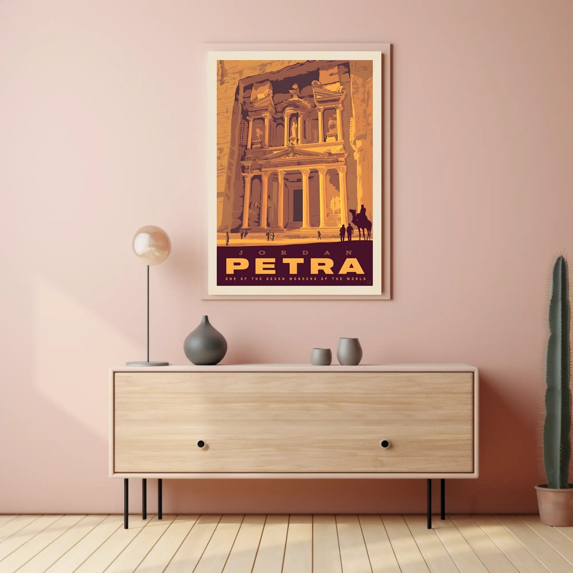 Petra Travel Poster: Vintage Adventure Awaits in Jordan PosterGoat