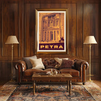 Petra Travel Poster: Vintage Adventure Awaits in Jordan PosterGoat