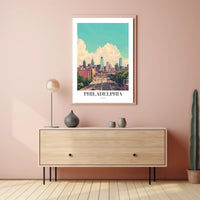 Philadelphia Skyline: Modern Urban Cityscape Poster PosterGoat