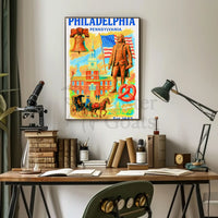 Philadelphia Vintage Charm 1682 Cultural or Heritage Poster PosterGoat