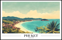 Phuket Coastal Paradise Vintage Travel Poster PosterGoat