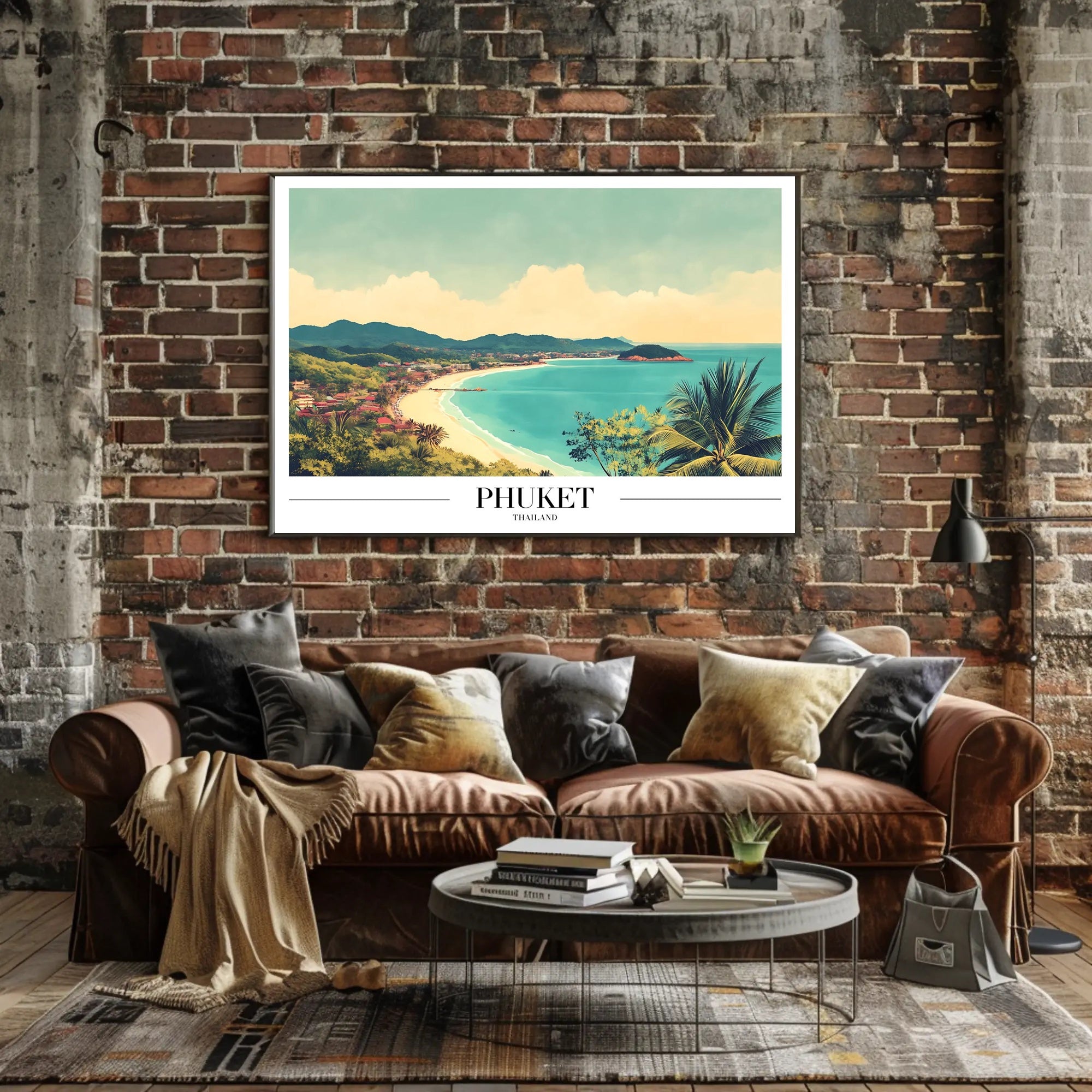 Phuket Coastal Paradise Vintage Travel Poster PosterGoat