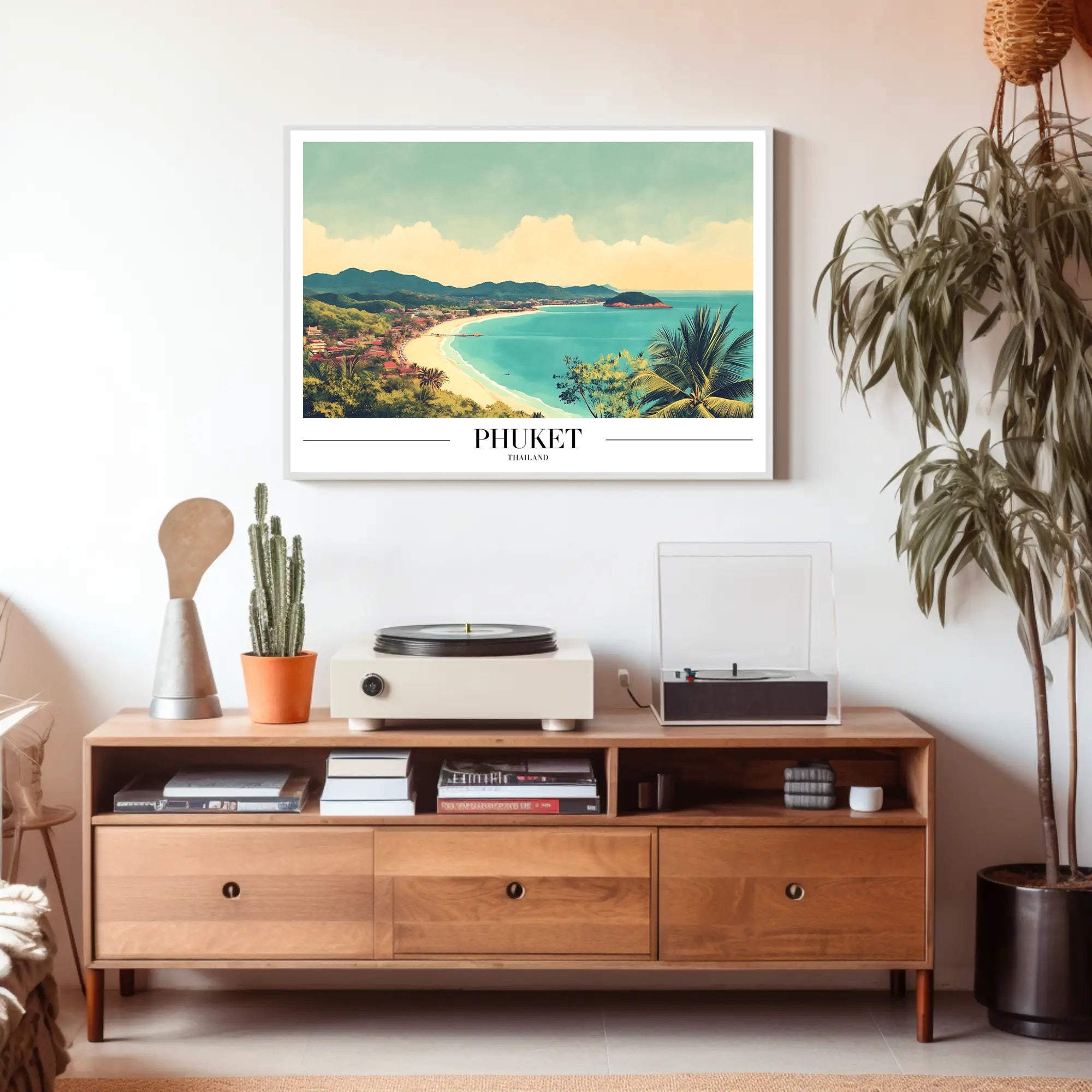 Phuket Coastal Paradise Vintage Travel Poster PosterGoat