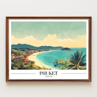 Phuket Coastal Paradise Vintage Travel Poster PosterGoat