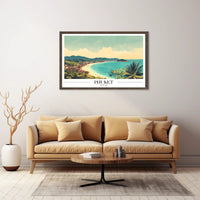 Phuket Coastal Paradise Vintage Travel Poster PosterGoat