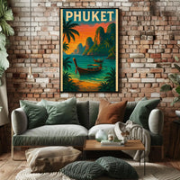 Phuket Island Vintage Travel Poster PosterGoat