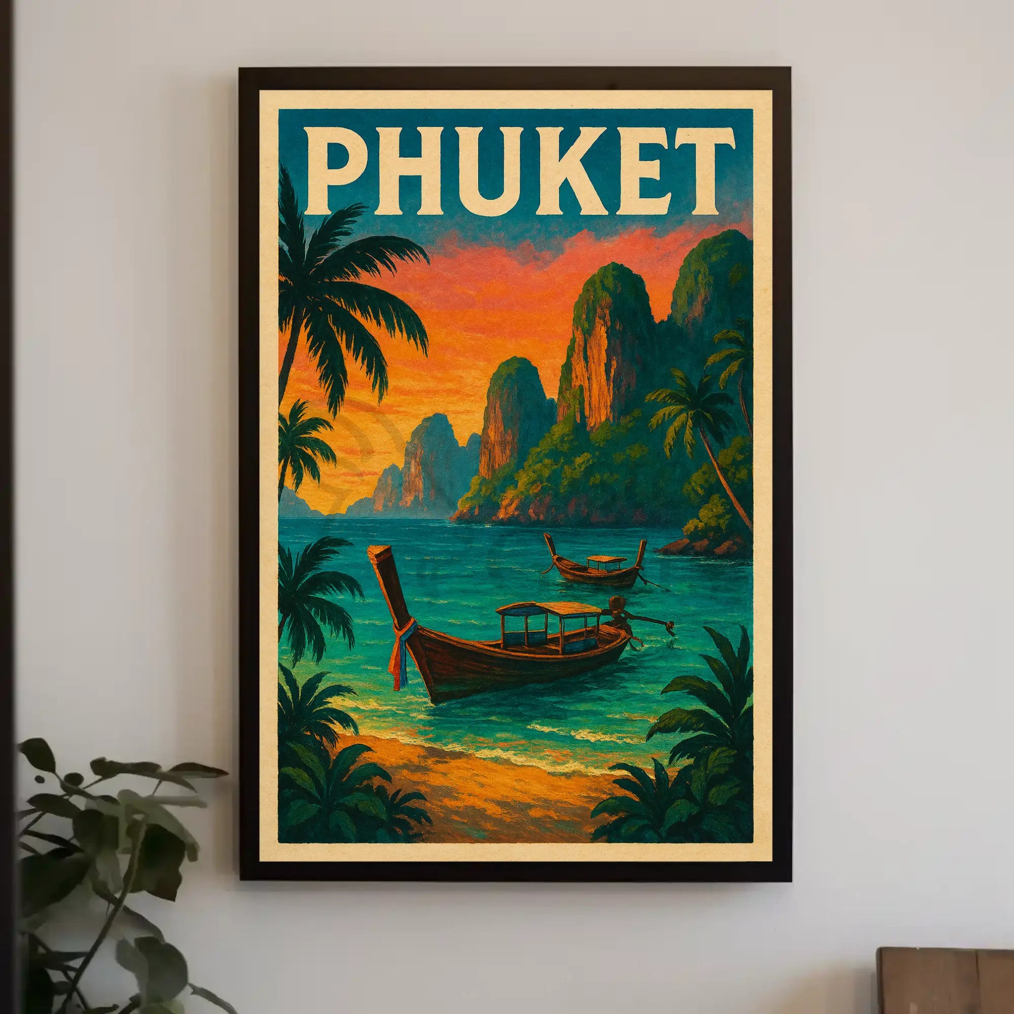 Phuket Island Vintage Travel Poster PosterGoat