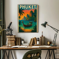 Phuket Island Vintage Travel Poster PosterGoat
